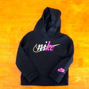 Black Nike hooded sweatshirt